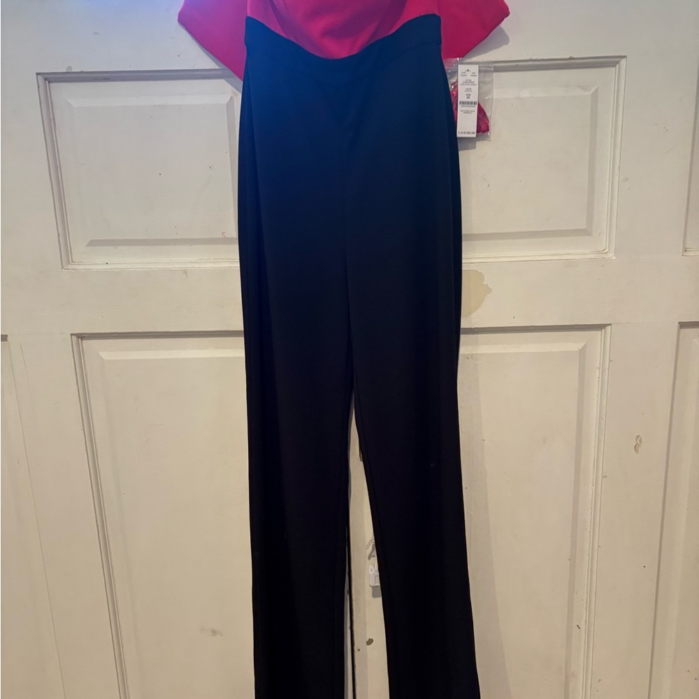 White House Black Market Black Jumpsuit with Sleek Design